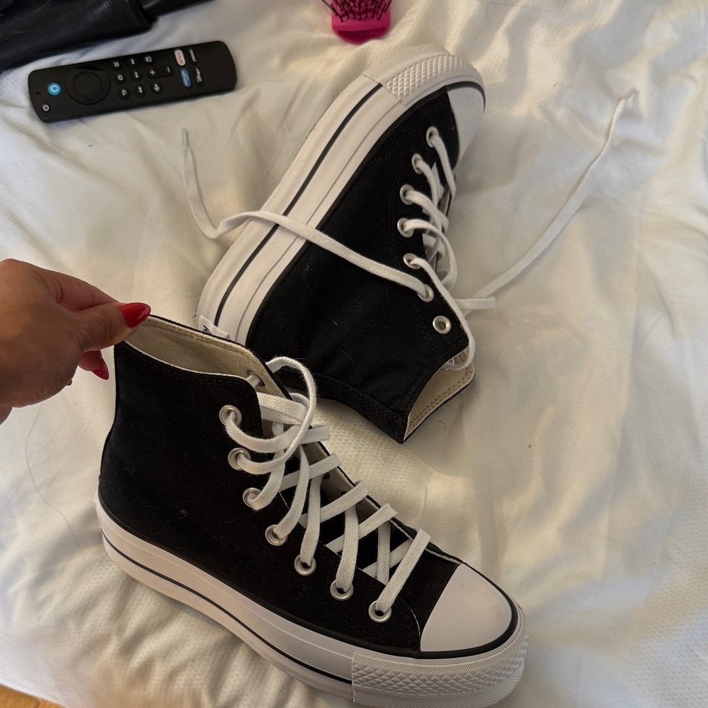 Converse Black and White High-Top Sneakers